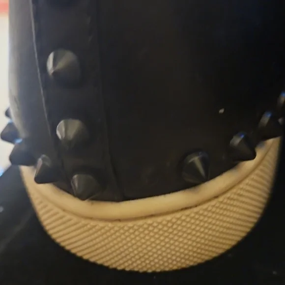 Christian La Boutin Black Studded Slip-On's - Picture 11 of 12